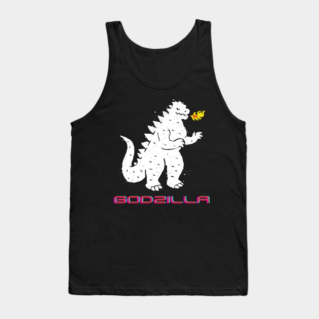 Godzilla Tank Top by Astroidworld